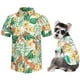 thumbnail image 5 of Camisa hawaiana para mascotas y dueños,camisa hawaiana fresca Floral transpirable de verano para perros pequeños y gatos,camisa para mascotas, 5 of 5