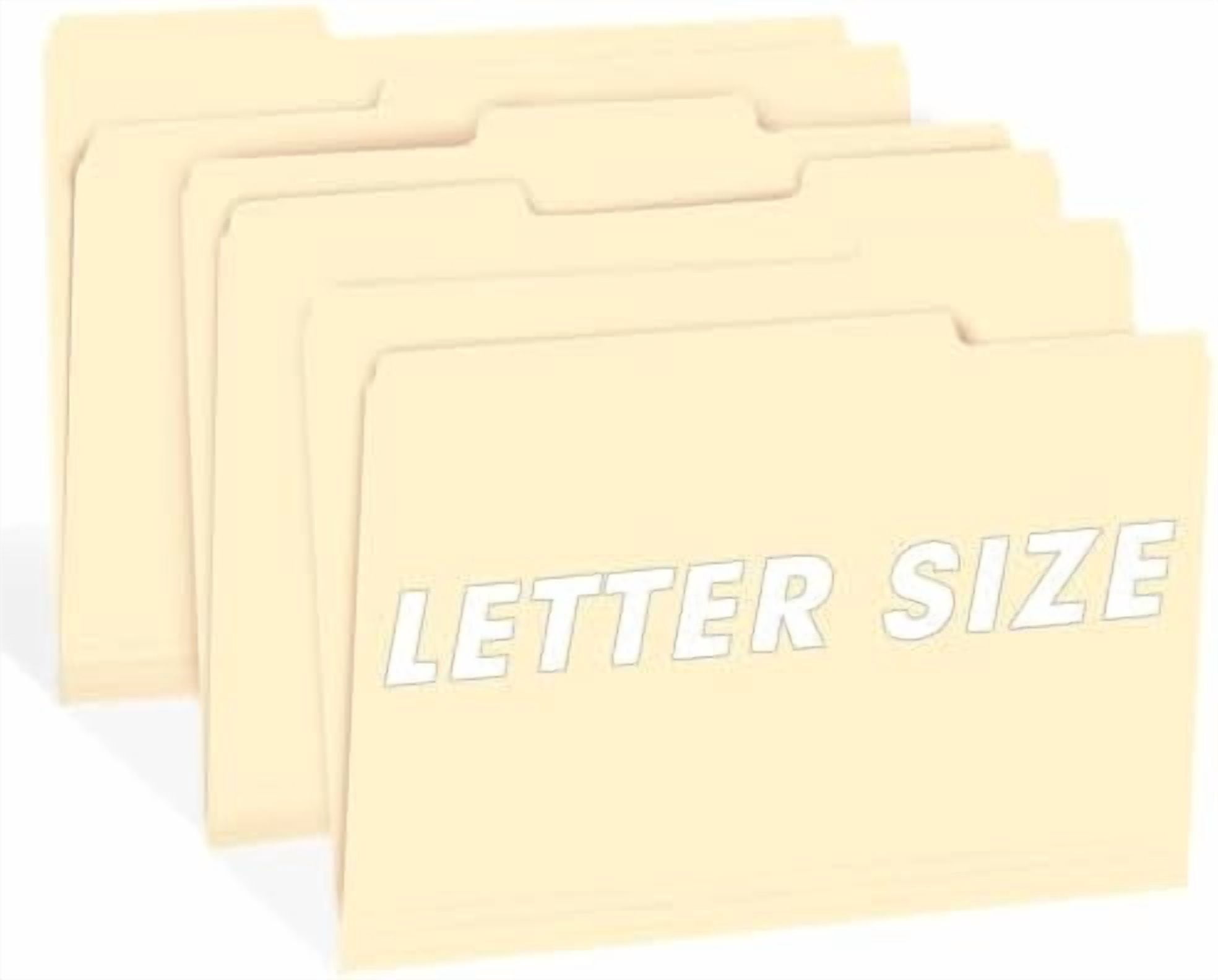 File Folder,  150 Pack 1/3 Cut Tab File Folders Letter Size, Manila Folders, Folders with Tab, Great for Organizing and Easy File Storage