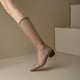 thumbnail image 5 of Amzcrzy Zapatos de mujer,Zapatos de mujer,Zapatillas de mujer, Botas de verano para mujer, tacón grueso, ahuecadas, con aumento de altura, botas de gasa de malla fina y transpirables Sandalias Mujer, 5 of 7
