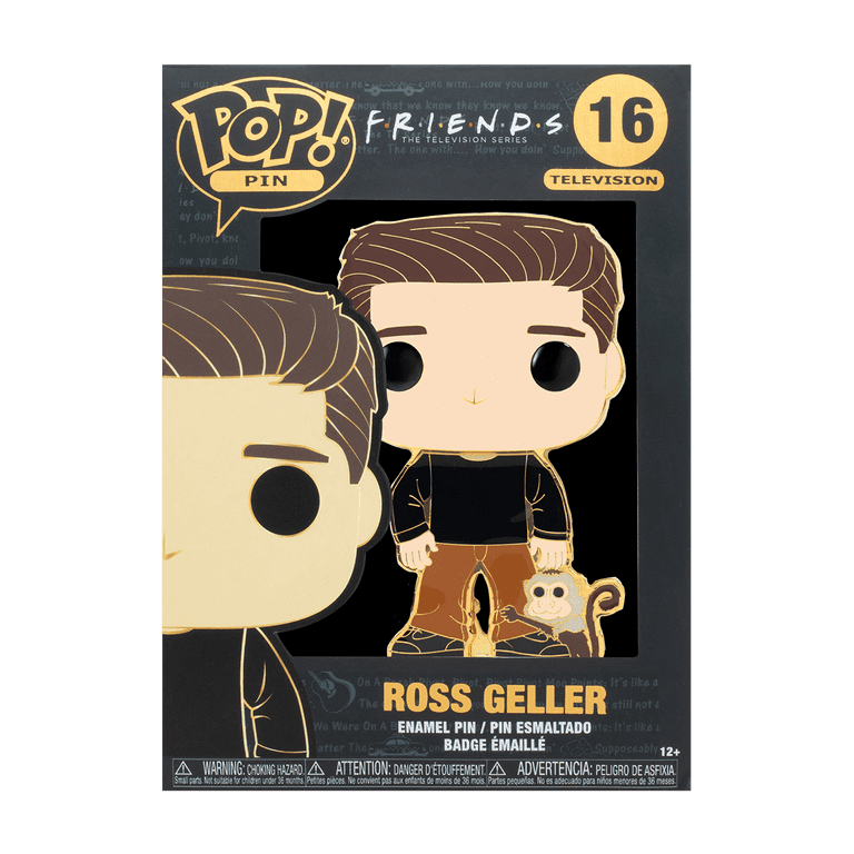 Funko POP! Pin: Friends - Ross with Monkey 