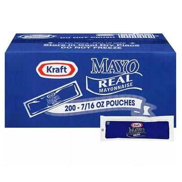 Kraft Real Mayo Mayonnaise Single Serve Pouches (200 ct.)
