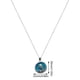 thumbnail image 3 of Fiudx Liquidación de ofertas flash Collar colgante de la serie palo azul, exquisitos accesorios para mujer, colgante, 3 of 6