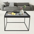 thumbnail image 6 of Modern Black Rectangular Square Coffee Table Elegant End/side Table Display Stand For Home Office, 6 of 19