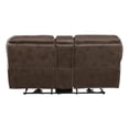 thumbnail image 6 of Lexicon Proctor 2-Piece Microfiber Upholstery Power Reclining Sofa Set in Brown, 6 of 14