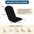thumbnail image 3 of 44x19 Inch High Back Rocking Chair Cushion, Waterproof Outdoor Patio Seat Pad With Ties, Thick Non-Slip Ergonomic Foam Chair Cushion For Porch Glider, Indoor Outdoor Furniture, 3 of 7