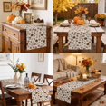 thumbnail image 6 of Vintage Pumpkins Fall Cotton Linen Rectangle Table Runners 13"x48", Beige Thanksgiving Botanical Farm Coffee Table Runner Dresser Scarves Luxury Table Runners for Wedding Party Banquet Dinner Decor, 6 of 8
