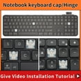 thumbnail image 1 of Replacement Keycap Key Cap &Scissor Clip&Hinge For Logitech Craft MX Keys Keyboard KEY & Clips GreyBlack 1 Hinge, 1 of 5