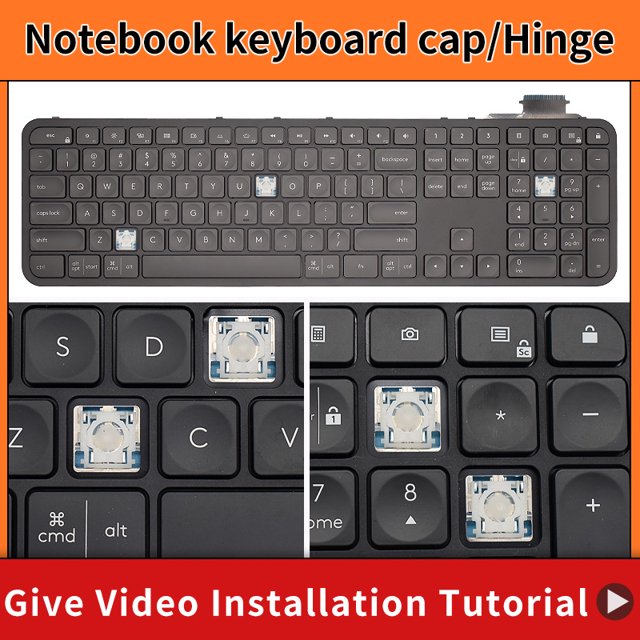 Replacement Keycap Key Cap &Scissor Clip&Hinge For Logitech Craft MX Keys Keyboard KEY & Clips GreyBlack 1 Hinge