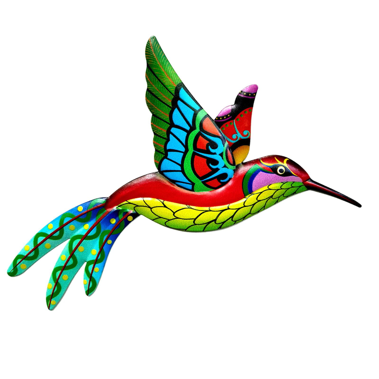 Metal Hummingbird Sculpture Hanging Wall decor for art for indoor and