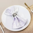 thumbnail image 2 of Efavormart 5-Pack French Toile Cloth Napkins – 17"x17" Lavender Lilac and White Reusable Polyester Table Napkins in Floral Design for Events & Dining, 2 of 5
