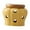 Yellow, variant on Garlic Keeper Ceramic Storage Container Jar Hollow Ventilated Design with Wooden Lid for Kitchen Use