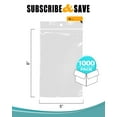 thumbnail image 2 of Clear Zipper Bags with Hang Hole, 4 Mil Heavy Duty Poly, 1000 Count, 5 x 8 in, 2 of 7