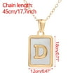 thumbnail image 3 of Zpanxa Necklaces for Women, Gifts for Women Stainless Steel Letter Necklace Female Gold Titanium 26 English Pendant Necklace D D, 3 of 4