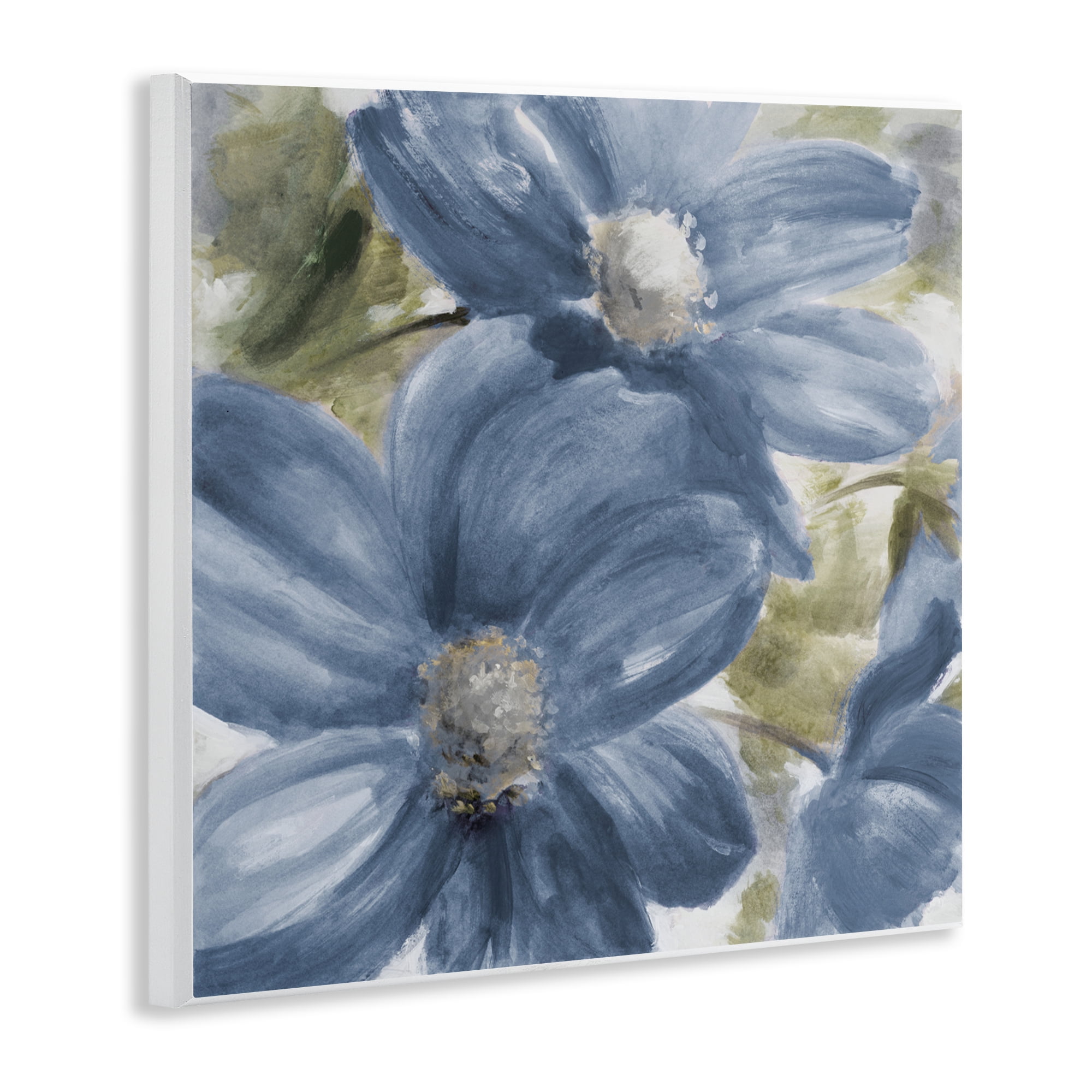 Stupell Industries Walk In Beauty Blue Flowers Wall Plaque Art, design by Lanie Loreth
