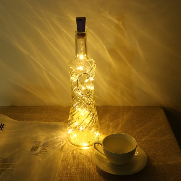 Luces De Cadena Lámpara Luces de cadena de botella de vino en forma de corcho ahorro de energía de larga vida para decoración de boda Sywqhk Para estrenar