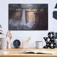 thumbnail image 6 of Luxe Metal Art 'Canyon Cascade' by R. Hed, Metal Wall Art, 16"x12", 6 of 7