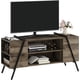thumbnail image 1 of 47-pulgada mesa de TV entertainment center - rural vintage television stand con 6 abiertos almacenamiento cabinets, adjustable estante, y cord holes, industrial mesa de TV sala estar (retro gris), 1 of 8