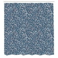 thumbnail image 2 of Ambesonne Vintage Shower Curtain, Classic Floral Swirls Print, 69"Wx75"L, Sea Blue, 2 of 4