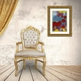 thumbnail image 3 of Ogren, Sarah 18x24 Gold Ornate Wood Framed with Double Matting Museum Art Print Titled - Big Red Flowers Abstract, 3 of 4