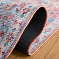 thumbnail image 6 of SAFAVIEH Serapi Donald Oriental Machine Washable Area Rug, Rust/Blue, 6'7" x 6'7" Square, 6 of 12