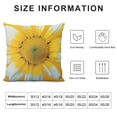 thumbnail image 5 of Creowell Daisy Big Bright Daisy Round Pillow with Hidden Zipper Decorative Home Decor Square Indoor/Outdoor Throw Pillowcase，Multi-Size, 5 of 5