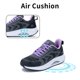 thumbnail image 3 of Zapatos para caminar Gyeice Air Arch Support para mujer, color gris y morado 6.5, 3 of 6