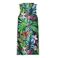 thumbnail image 3 of Tropical Fest Spring Summer Dresses for Women Fashion T-shirt Dress Casual Sleeveless Loose Sundress with Pockets, 3 of 5