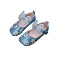 thumbnail image 4 of Owordtank Kids Girls Sparkly Mary Jane Dress Shoes Wedding Party Bridesmaids High Heel Princess Glitter Sequins Dress Shoes for Toddler, 4 of 8