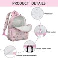 thumbnail image 4 of Pink Princess Pattern Backpack for School,Cute School Bag,Schoolbag with Adjustable Shoulder Straps & Padded Back,15.25"x11.5"x5.25", 4 of 5