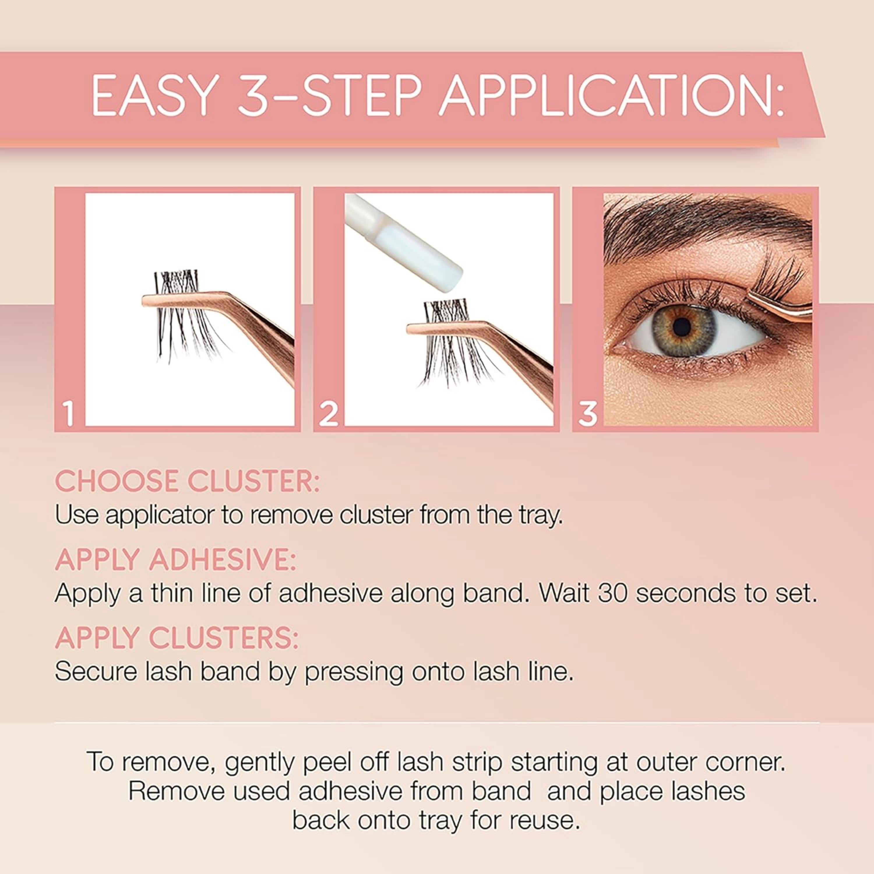 Ardell Naked Clusters Lash, 421, 50 Count