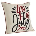 thumbnail image 6 of VHC Brands Patriotic 4th Of July Pillow 18x18, Independence Day Decor, 4th Of July Celebration, Embroidered Cotton Pillow, Perfect For Bedroom, Entry, Living Room, Square Shape, Americana, Natural, 6 of 6