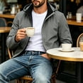 thumbnail image 3 of KyCheLot Mens Windbreaker Jackets Zip up Pockets Hooded Warmth Outdoor Causal Business Coat, 3 of 9