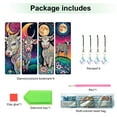 thumbnail image 2 of 4pcs Diamond Painting Bookmark Kit 5D DIY Moon Calf Special Design Shimmering Handcrafted Artwork For Book Lovers Perfect for Birthdays, Christmas, and Holidays, 2 of 7