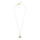 thumbnail image 1 of Collar de estrella de 8 puntas con colgante de piedra, cadena de acero de titanio, joyería con dije geométrico, 1 of 8
