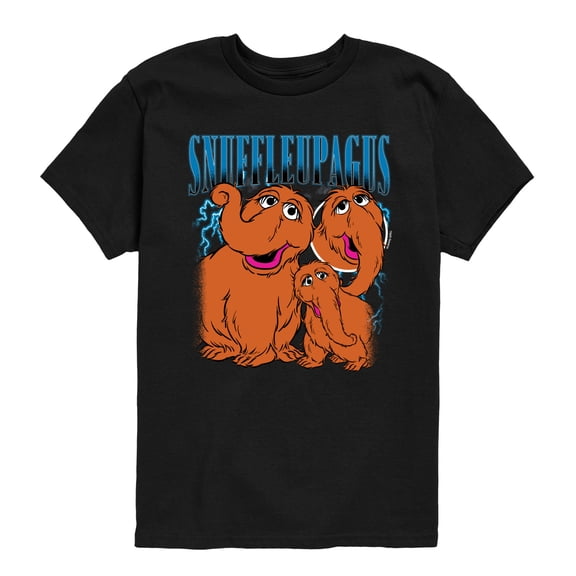 Sesame Street - Snuffleupagus Bootleg - Youth Boys Short Sleeve Graphic T-Shirt