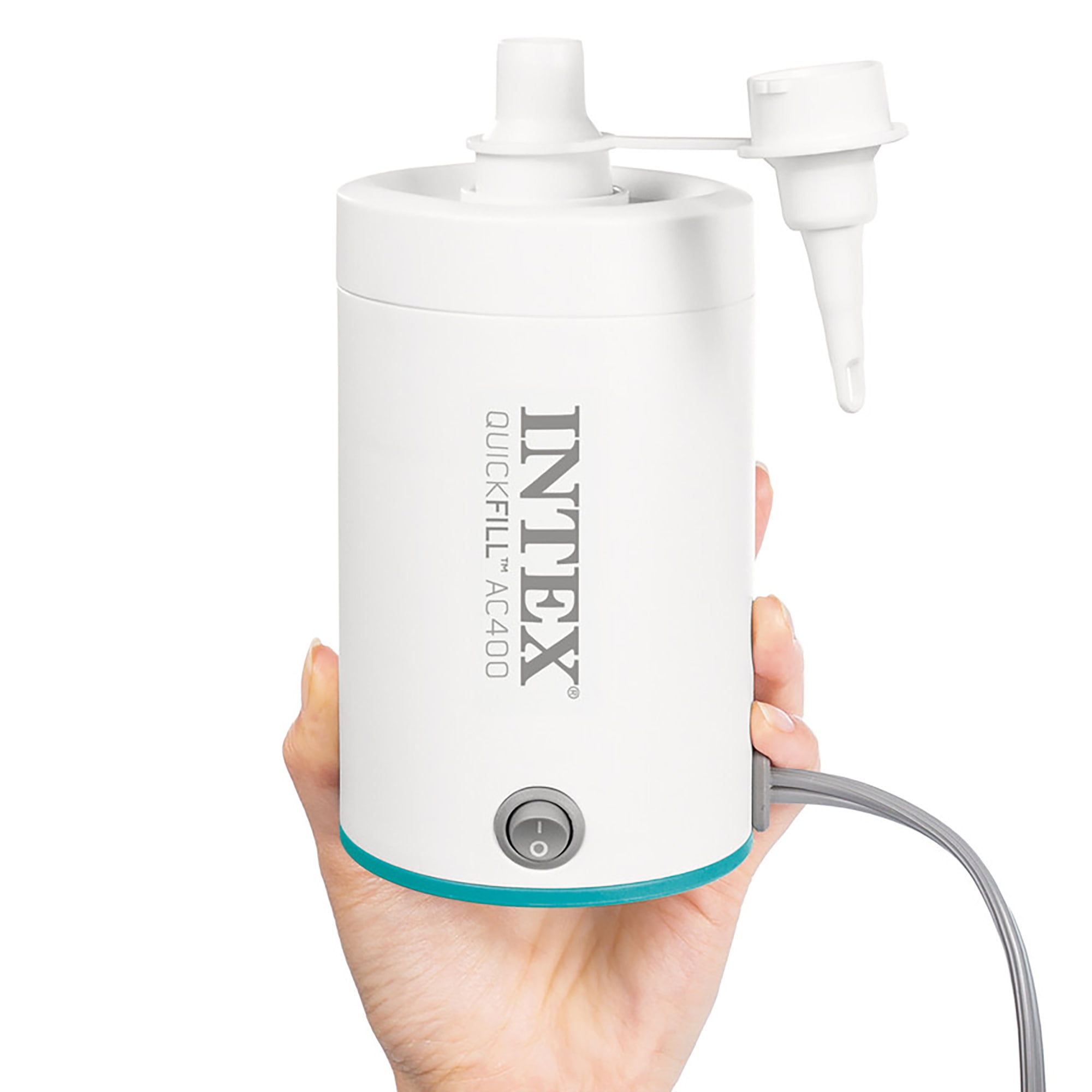 Intex: Quick-Fill Electric Air Pump Ac400 Inflate Mattress