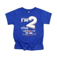 thumbnail image 4 of I'm 2 Birthday Shirt for Boys & Girls Happy Birthday to Me Unisex Toddler Tee Vintage Royal Shirt 4T, 4 of 5
