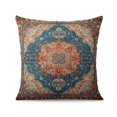 thumbnail image 5 of Orange and Blue Ethnic Design Boho Decorative Throw Pillow Covers 18 X 18 Inch, Set Of 2, Linen Study Sofa Cushion Cover Indoor Living Room Home Decor, 5 of 7
