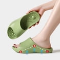 thumbnail image 6 of Dakaela Massage Slippers for Women Men Plantar Fasciitis Orthotic Cloud Slides Arch Support Non Slip Bath Shower Shoes Indoor Outdoor Light Green 8.5, 6 of 8