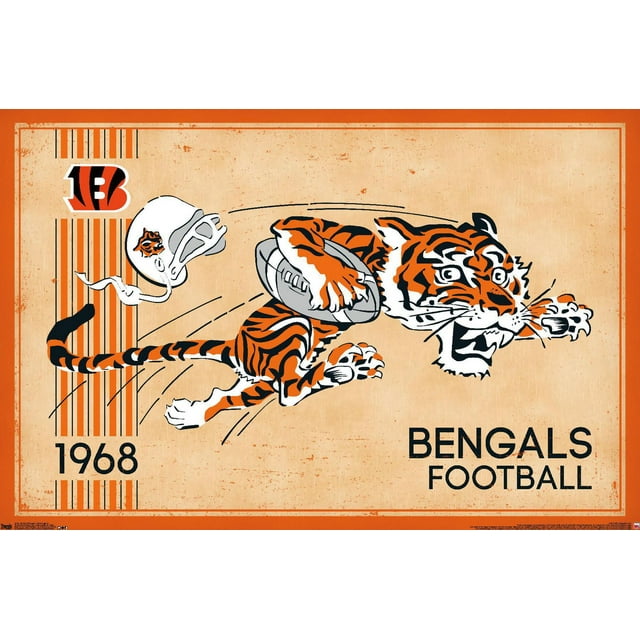 NFL Bengals de Cincinnati - Logo rétro 14
