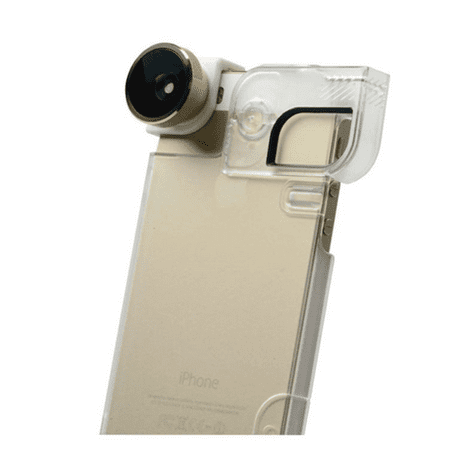 Gold Transparent Lens (olloclip 4-In-1 Lens and Quick-Flip Case for and Pro-Photo Adapter - iPhone 5/5s Gold Lens/Clear)