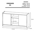 thumbnail image 4 of Mueble Credenza para TV con Ruedas Minimalista (Lombardia/Negro Mate) DECOMOBIL CREDENZA DECOMOBIL, 4 of 4