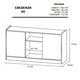 thumbnail image 5 of Mueble Credenza para TV con Ruedas Minimalista (Nogal Neo/Negro Mate) DECOMOBIL CREDENZA DECOMOBIL, 5 of 5