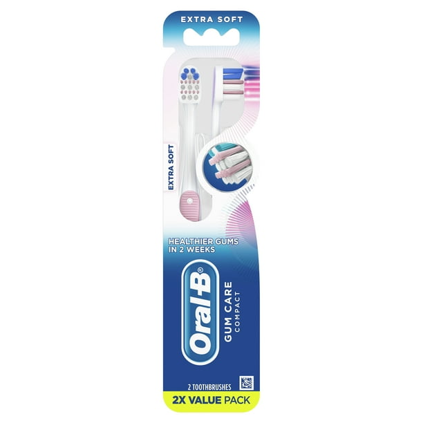 OralB Gum Care Sensitive Toothbrushes, Extra Soft, 2 Count Walmart