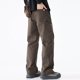 thumbnail image 5 of Ceisia Men's Gift Loose Straight-leg Minimalist Cargo Pants Mid-Rise Elastic Waist Snap Button Patchwork Stitching Pants, 5 of 8