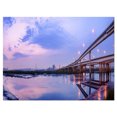 thumbnail image 2 of Impression sur Toile de Photographie de Plage Violette avec Quai - Bord de Mer, 2 of 3