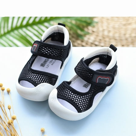 

Toyella Toddler Shoes For Boys And Babies 0-1-3 Years Old 2 Infants And Girls Spring And Summer Soft Soles Black 15