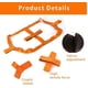 thumbnail image 3 of Correa de Amarre Universal para Rueda Trasera para Motocicletas, Correa de Tensión para Rueda Trasera para Transporte de Autos, Correa de Fijación para Vehículos de Motocicletas Eléctricas (Naranja), 3 of 5