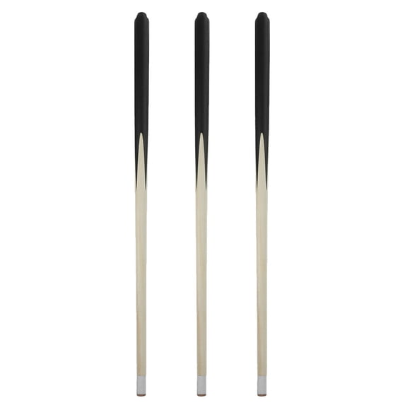 CIMAXIC 3 Pcs Bâtons de Billard Courts pour Enfants Bâtons de Billard en Bois Bâtons de Snooker pour Fête d'Anniversaire Enfant Tout-Petit, 18.9"X0.79"X0.39 Pouces