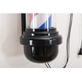 thumbnail image 5 of BarberPub 27'' Wall Mounted Barber Pole with LED Light for Hairdressing, Salon Spa Stripes Rotating lamp, 5 of 5